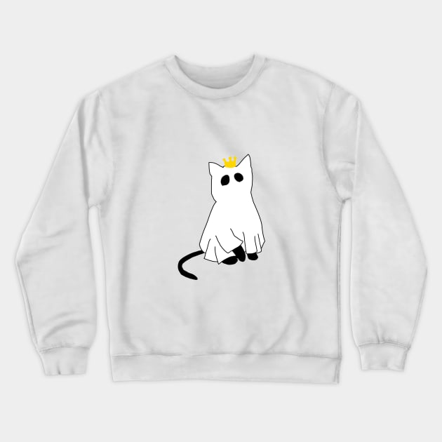 Ghost Arthur Cat Crewneck Sweatshirt by QuinnOliver